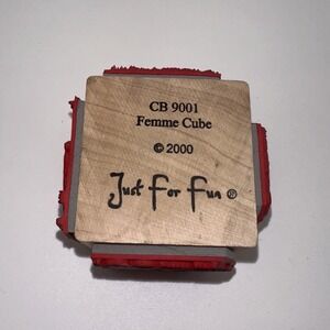 Just‎ For Fun Femme Cube CB9001 Victorian Woman Wood Mount Rubber Stamp 4-Sided